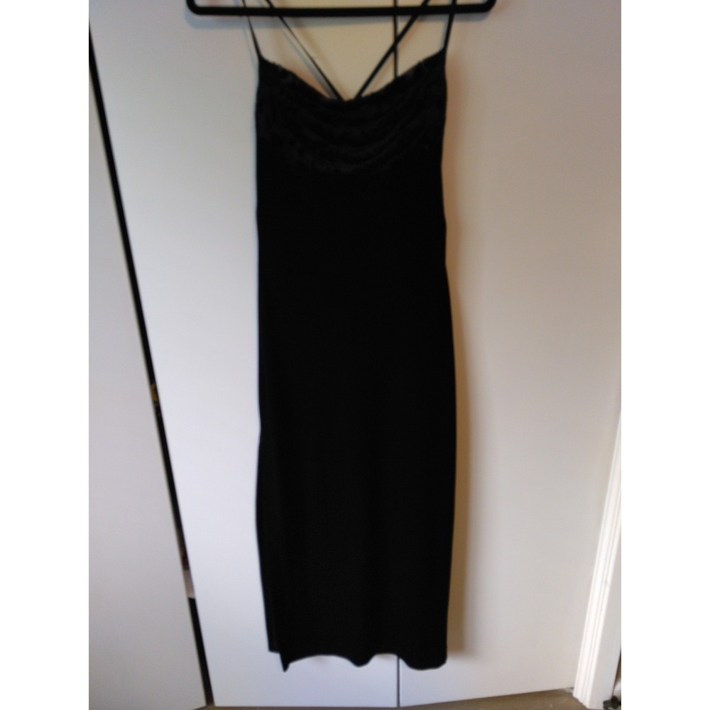 Y2K Rampage Cowl Neck Velour Slip Dress Size S Whimsigoth Fairy Grunge Goth